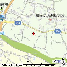 山梨県甲州市勝沼町山1198周辺の地図