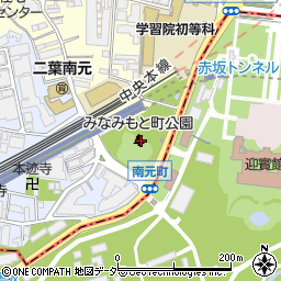 みなみもと町公園周辺の地図