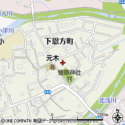 東京都八王子市下恩方町594周辺の地図