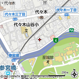 東京都渋谷区代々木3丁目57-16周辺の地図