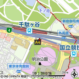 千駄ヶ谷駅前公衆トイレ周辺の地図