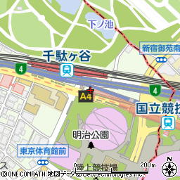 千駄ヶ谷駅前公衆トイレ周辺の地図