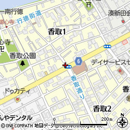 千葉県市川市香取周辺の地図