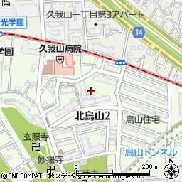 東京都世田谷区北烏山2丁目周辺の地図