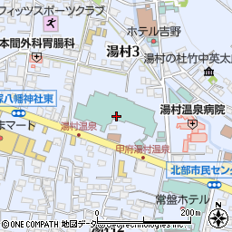 甲府記念日ホテル周辺の地図
