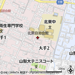 北東自治会館周辺の地図
