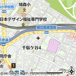 東京都渋谷区千駄ケ谷周辺の地図
