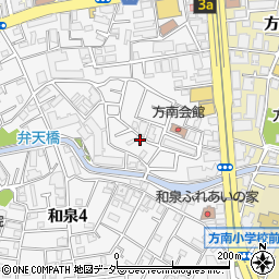 東京都杉並区和泉4丁目周辺の地図