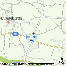 山梨県甲州市勝沼町山1124周辺の地図