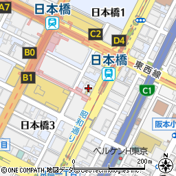 キーの２４時　日本橋・出張サービスセンター周辺の地図