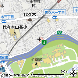 参宮橋脊椎外科病院周辺の地図