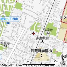 おそうじ本舗武蔵小金井店周辺の地図