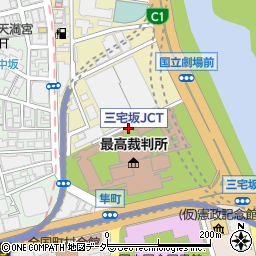 東京都千代田区隼町周辺の地図