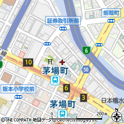 七十七銀行日本橋支店北側パーキングメーター周辺の地図