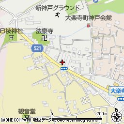 東京都八王子市大楽寺町97周辺の地図