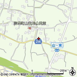 山梨県甲州市勝沼町山989周辺の地図