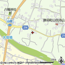 山梨県甲州市勝沼町山1184周辺の地図