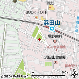 浜田山公園トイレ周辺の地図