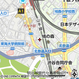 東京都渋谷区代々木1丁目21-1周辺の地図