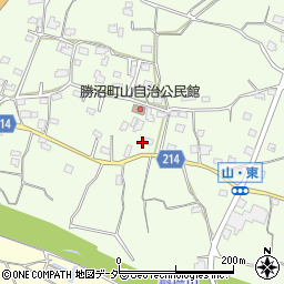 山梨県甲州市勝沼町山987周辺の地図