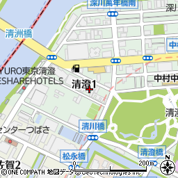東都城南タクシー株式会社　深川営業所周辺の地図