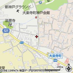 東京都八王子市大楽寺町114周辺の地図