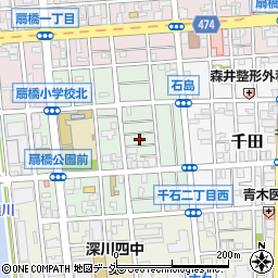 東京都江東区石島14周辺の地図