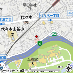 東京都渋谷区代々木3丁目56-1周辺の地図