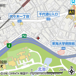 東京都渋谷区代々木1丁目5-15周辺の地図