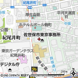 佐世保市　東京事務所周辺の地図