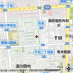 東京都江東区石島12周辺の地図
