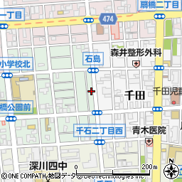 東京都江東区石島11周辺の地図