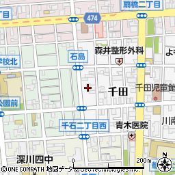 東京都江東区千田10周辺の地図