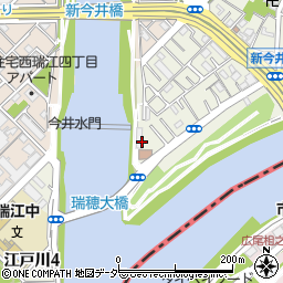 東京都公園協会（公益財団法人）　新中川暫定係留管理所周辺の地図