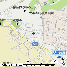 東京都八王子市大楽寺町116周辺の地図