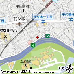 東京都渋谷区代々木3丁目55-6周辺の地図