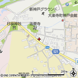 東京都八王子市大楽寺町96周辺の地図