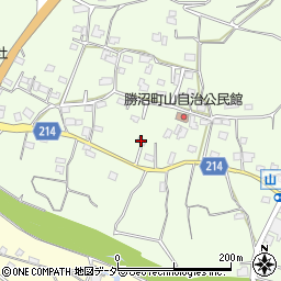 山梨県甲州市勝沼町山977周辺の地図