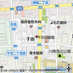 東京都江東区千田6周辺の地図