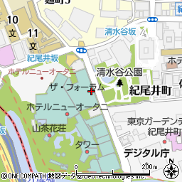 AUX BACCHANALES 紀尾井町周辺の地図