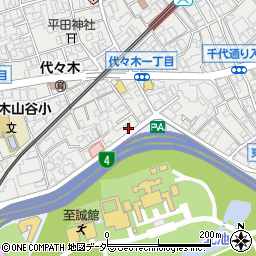 東京都渋谷区代々木3丁目55-5周辺の地図