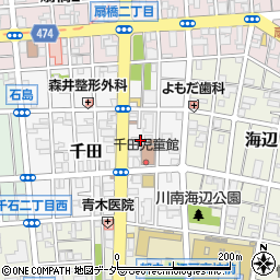 東京都江東区千田21周辺の地図