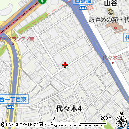 東京都渋谷区代々木4丁目25-11周辺の地図
