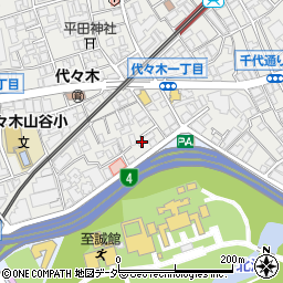 東京都渋谷区代々木3丁目55周辺の地図