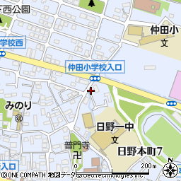 東京都日野市日野本町周辺の地図