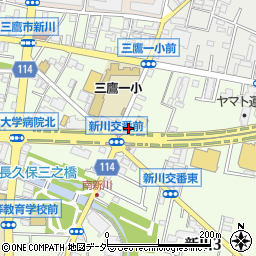 東京都三鷹市新川3丁目16-27周辺の地図