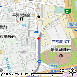 東京都千代田区隼町3-12周辺の地図