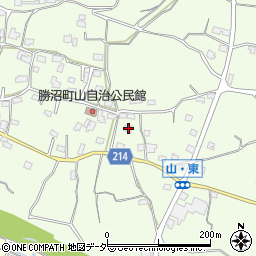 山梨県甲州市勝沼町山994周辺の地図