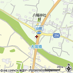 山梨県甲州市勝沼町山1135周辺の地図