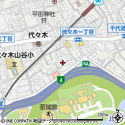 東京都渋谷区代々木3丁目55-10周辺の地図